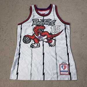 Vince Carter Toronto Raptors Mitchell and Ness Hardwood Classic SWINGMAN JERSEY